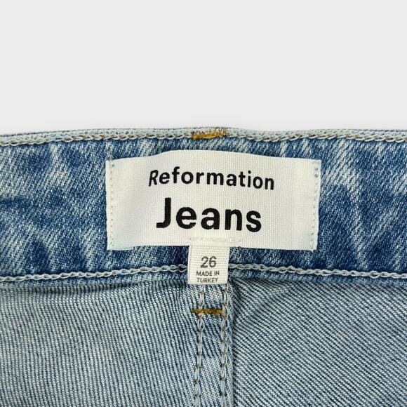 Reformation Cynthia High Rise Straight Jeans Size 26 - Picture 4 of 9